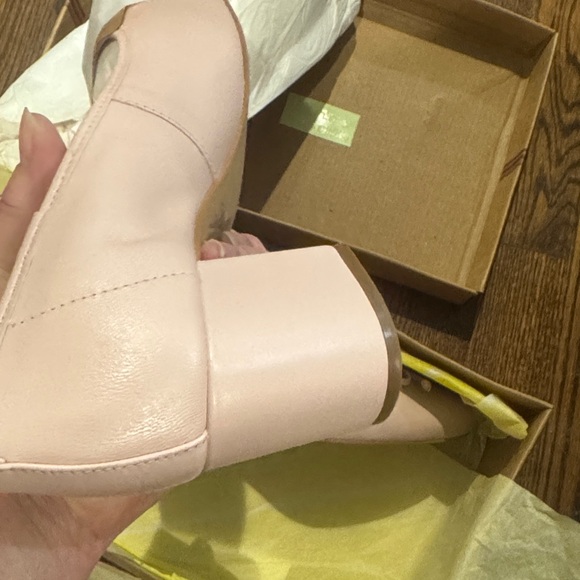 Maeve/Anthroplogie/Pink Heeled Ballet Pumps/Pink/Rose/Size 7/NEW/NIB! Never Worn - Picture 8 of 16